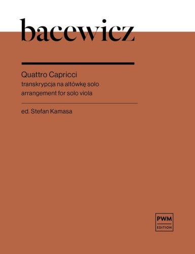 Grażyna Bacewicz: 4 capricci per viola sola - nuty na altówkę solo
