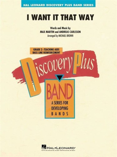Discovery Plus Band: Backstreet Boys - I Want It That Way (Score & Parts) - Michael Brown - nuty na młodzieżową orkiestrę dętą