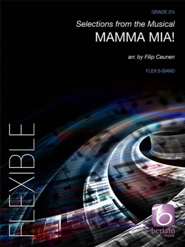 Mamma Mia selection from the Musical for Flex 5-Band (Score & Parts) - Filip Ceunen - nuty na orkiestrę dętą
