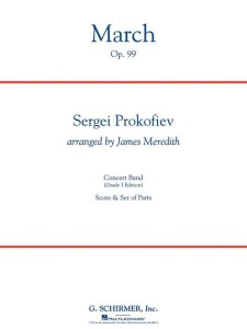 Sergiusz Prokofiew: March op. 99 (Score & Parts) - James Meredith - Marsz - nuty na orkiestrę dętą