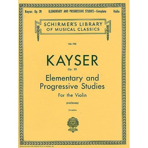 36 Etiud na skrzypce, op. 20 - komplet - Heinrich Ernst Kayser