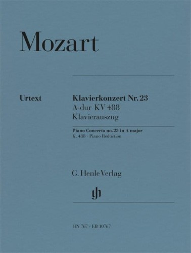 Wolfgang Amadeus Mozart: Piano Concerto nr 23 A-dur KV 488 - koncert fortepianowy - nuty na dwa fortepiany