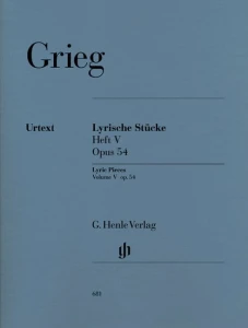 Edvard Grieg: Lyric Pieces Volume V op. 54 - Utwory liryczne tom 5 - nuty na fortepian