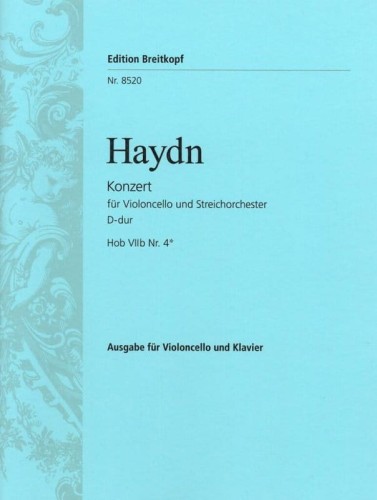 Joseph Haydn: Konzert D-dur Hob VIIb Nr 4 - koncert wiolonczelowy - nuty na wiolonczelę i fortepian
