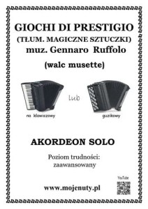 Giochi di Prestigio - Magiczne sztuczki - walc Musette - Gennaro Ruffolo  - nuty na akordeon solo