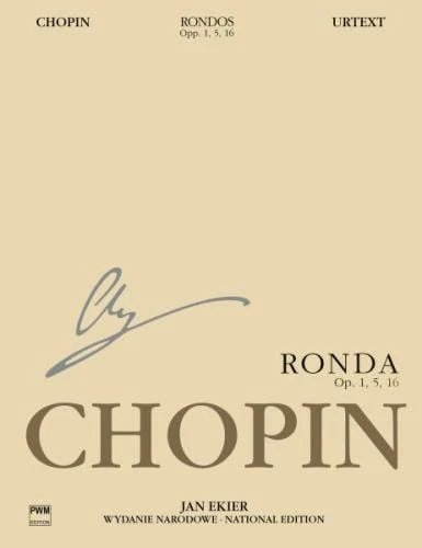 Fryderyk Chopin: Wydanie Narodowe tom 8A - Ronda op. 1, 5, 16 - Jan Ekier - nuty na fortepian