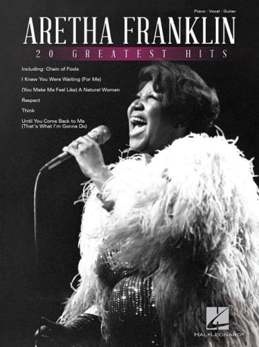 Aretha Franklin: 20 Greatest Hits (PVG) - nuty na głos z fortepianem, akordy gitarowe i słowa
