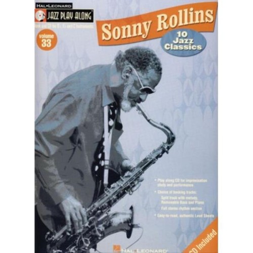 Sonny Rollins: Jazz Play Along Volume 33 - nuty na instrumenty C, Eb, Bb (+ płyta CD)