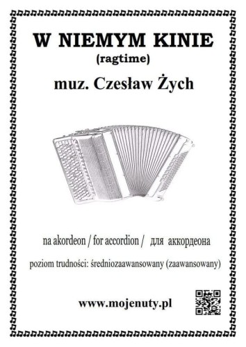 W niemym kinie (ragtime) - Czesław Żych - nuty na akordeon