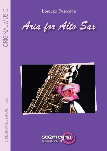 Lorenzo Pusceddu: Aria for Alto Sax e banda (Score & Parts) - nuty na saksofon altowy i młodzieżową orkiestrę dętą