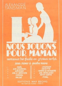 Alexandre Tansman: Nous jouons pour Maman 2 - Air Solennel - Gramy dla mamy - nuty na fortepian na cztery ręce