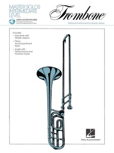 Master Solos Intermediate Level: Trombone (+ audio online) - Buddy Baker - nuty na puzon i fortepian
