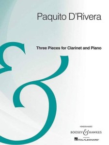 Paquito D'Rivera: Three Pieces for Clarinet and Piano - 3 utwory - nuty na klarnet i fortepian