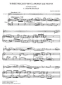 Paquito D'Rivera: Three Pieces for Clarinet and Piano - 3 utwory - nuty na klarnet i fortepian