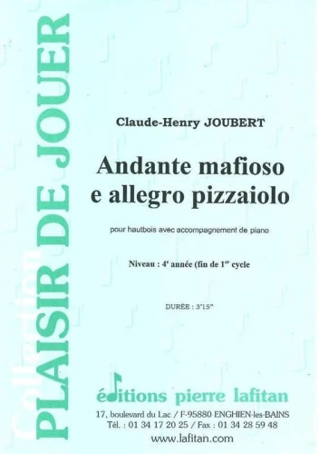Claude-Henry Joubert: Andante Mafioso e Allegro Pizzaiolo - nuty na obój z fortepianem