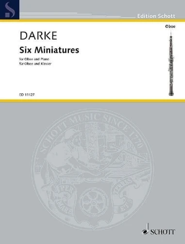 Harold E. Darke: Six Miniatures for oboe and piano - 6 miniatur - nuty na obój i fortepian