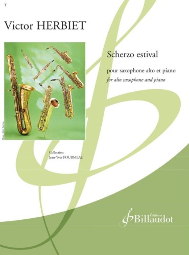 Victor Herbiet: Scherzo estival pour saxophone alto et piano - nuty na saksofon altowy i fortepian