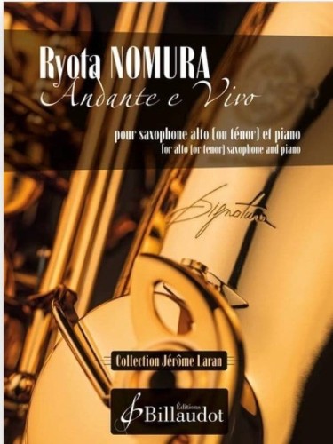 Ryota Nomura: Andante e Vivo pour saxophone alto ou tenor et piano - nuty na saksofon altowy lub tenorowy i fortepian
