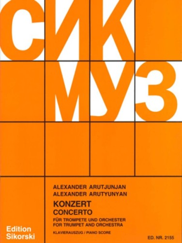 Aleksander Arutiunian: Concerto for Trumpet and Orchestra - koncert trąbkowy - nuty na trąbkę i fortepian