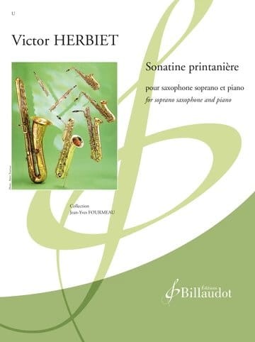 Victor Herbiet: Sonatine printaniere pour saxophone soprano et piano - nuty na saksofon sopranowy i fortepian