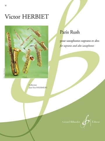 Victor Herbiet: Paris Rush pour saxophone alto et alto - nuty na saksofon altowy i sopranowy