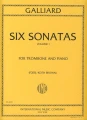 Johann Ernst Galliard: Six Sonatas for Trombone - 6 sonat część 1 - nuty na puzon i fortepian