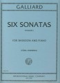 Johann Ernst Galliard: Six Bassoon Sonatas - 6 sonat fagotowych część 1 - nuty na fagot i fortepian