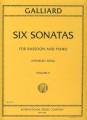 Johann Ernst Galliard: Six Bassoon Sonatas - 6 sonat fagotowych część 2 - nuty na fagot i fortepian