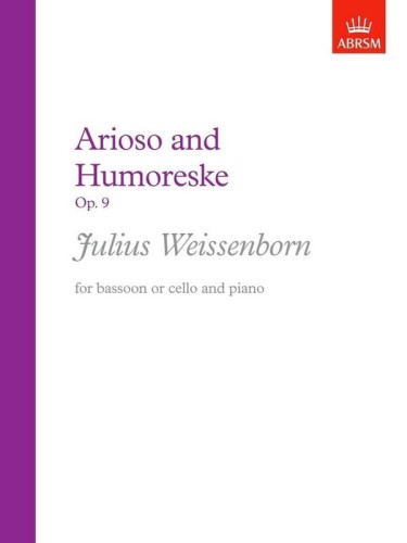 Julius Weissenborn: Arioso and Humoreske op. 9 for Bassoon or Cello and Piano - nuty na fagot lub wiolonczelę z fortepianem
