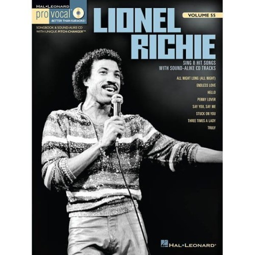 Pro Vocal Men's Edition Volume 55 - Lionel Richie - nuty na głos z tekstem i akordami gitarowymi (+ płyta CD)