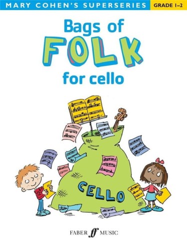Mary Cohen: Bags Of Folk for Cello - Superseries Grade 1-2 - nuty na wiolonczelę dla początkujących