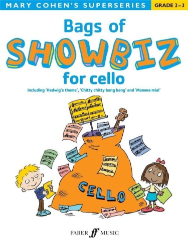 Mary Cohen: Bags Of Showbiz for Cello - Superseries Grade 2-3 - nuty na wiolonczelę dla początkujących