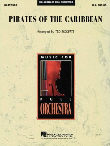 Music for Full Orchestra: Klaus Badelt - Pirates of the Caribbean (Score & Parts) - nuty na orkiestrę