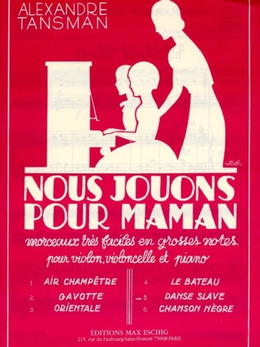 Aleksander Tansman: Nous jouons pour Maman 5 - Danse slave - łatwe trio fortepianowe dla początkujących