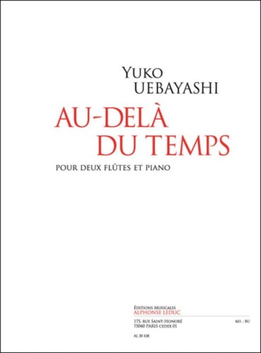 Yuko Uebayashi: Au-dela du temps pour 2 flutes et piano - nuty na duet fletowy i fortepian