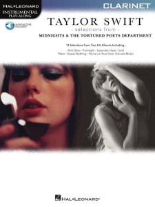 Taylor Swift: Selections from Midnights & The Tortured Poets Department: Clarinet - 13 piosenek - nuty na klarnet (+ audio online)