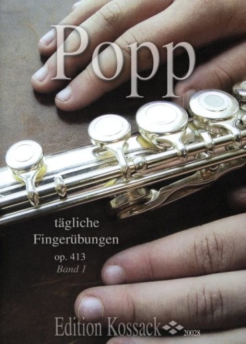Wilhelm Popp: Tagliche Fingerubungen op. 413 Volume 1 - codzienne ćwiczenia palcowe - nuty na flet poprzeczny