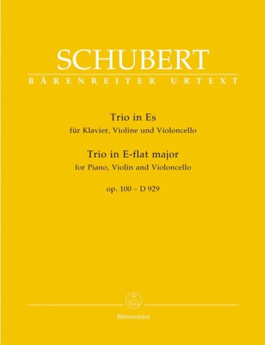 Franz Schubert: Trio E-flat major op. 100 D 929 - trio fortepianowe Es-dur - nuty na skrzypce, wioloczelę i fortepian