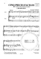 Alexandre Tansman: Cinq pieces faciles pour violon et piano - Five Easy Pieces for Violin with Piano - nuty na skrzypce i fortepian