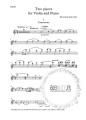 William Walton Two Pieces for Violin and Piano - nuty na skrzypce i fortepian