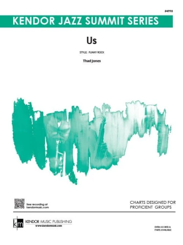 Kendor Jazz Summit: Thad Jones - Us for Jazz Ensemble (Score & Parts) - nuty na big-band jazzowy
