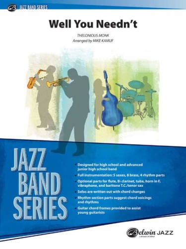 Jazz Band Series: Thelonious Monk - Well You Needn't (Score & Parts) - Mike Kamuf - nuty na młodzieżowy big-band jazzowy