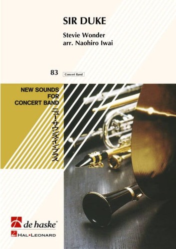 New Sounds for Concert Band: Stevie Wonder - Sir Duke (Score & Parts) - Naohiro Iwai - nuty na orkiestrę dętą