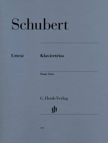 Franz Schubert: Klaviertrios - cztery tria fortepianowe - nuty na skrzypce, wiolonczelę i fortepian