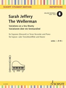 Sarah Jeffery: The Wellerman (+ audio online) - wariacje na temat szanty - nuty na sopranowy flet prosty i fortepian
