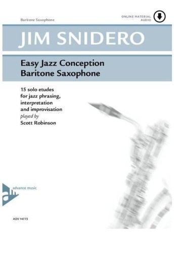 Easy Jazz Conception Baritone Saxophone - Jim Snidero (+ audio online) - 15 jazzowych etiud - nuty na saksofon barytonowy