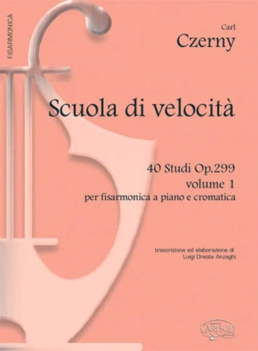 Carl Czerny: Scuola di velocita per fisarmonica 1 - szkoła biegłości - 40 etiud op. 299 - nuty na akordeon