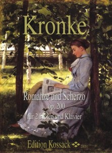 Emil Kronke: Romanze und Scherzo fur 2 Floten und Klavier op. 200 - nuty na dwa flety poprzeczne i fortepian