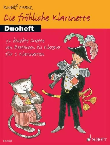 Die Frohliche Klarinette - Duoheft - Rudolf Mauz - nuty na dwa klarnety dla początkujących