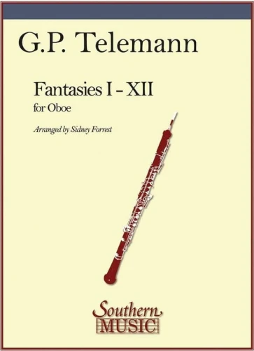 Georg Philipp Telemann: Fantasies I-XII for Oboe - Sidney Forrest - 12 Fantazji TWV 40:2-13 - nuty na obój solo